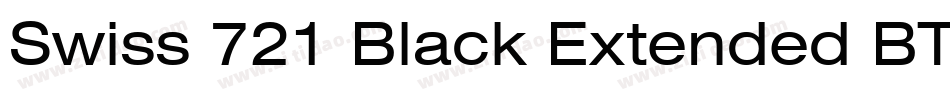Swiss 721 Black Extended BT字体转换